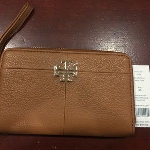 Tory Burch Leather Wristlet