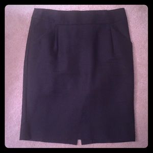 JCrew black pencil skirt
