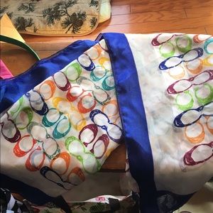 Coach silk scarf large square