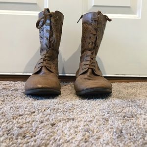 Brown Combat Boots