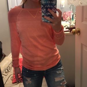 Cute peach shirt!
