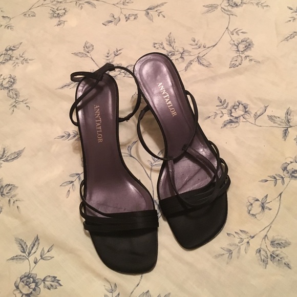 Black strappy sandals