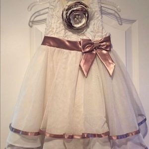 Beautiful ivory and champagne dress