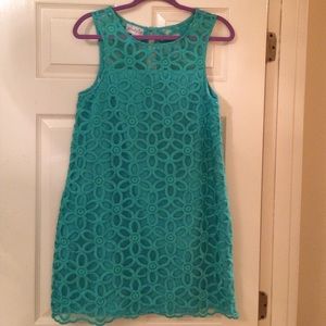 turquoise dress