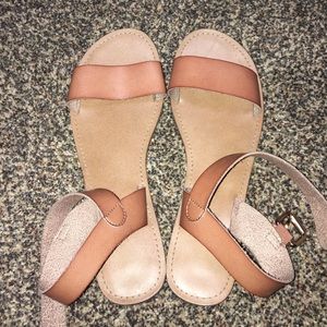 Tan Size 11 Strap Sandals