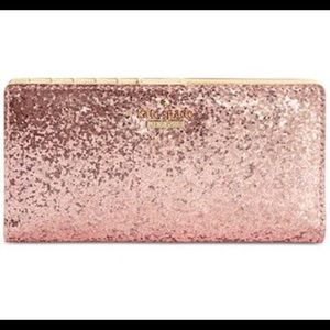 Pink sparkle Kate Spade wallet