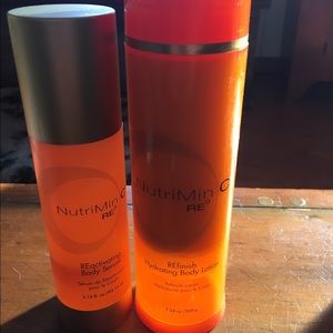 Arbonne NutriMin C body serum and lotion