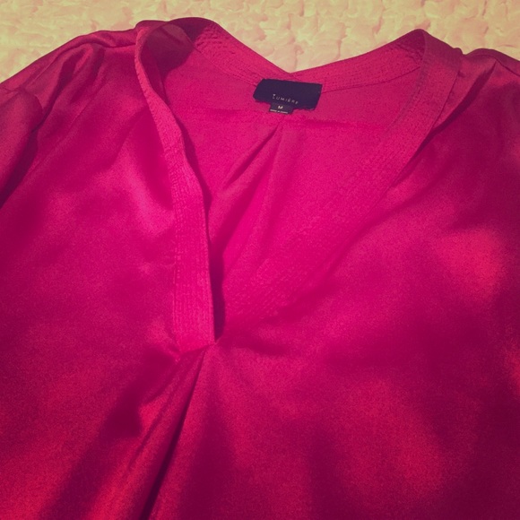 Magenta V-Neck Blouse - NEVER WORN