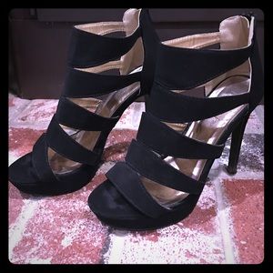 Strappy Black Heels