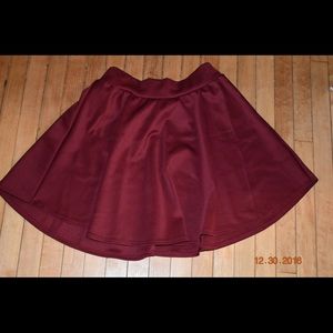 Burgandy/Dark red skater skirt