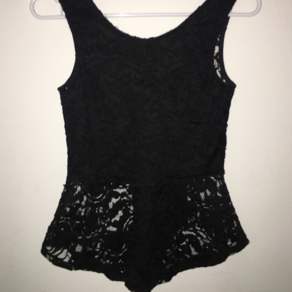 black lace top
