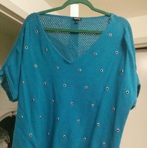 *REPOSH*Crochet back sweater