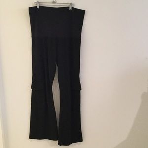 Fold over palazzo pants