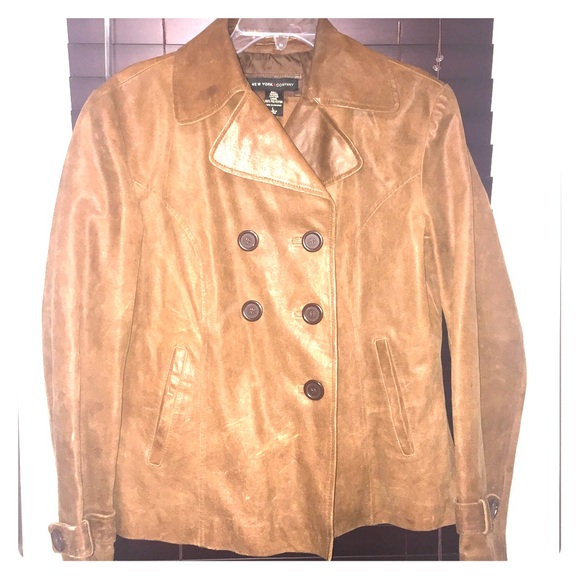 Women's Brown Caramel Leather Jacket - Picture 1 of 2