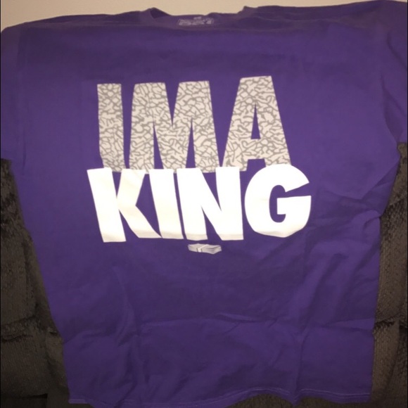 "I'm a king" purple short sleeve - Picture 1 of 1