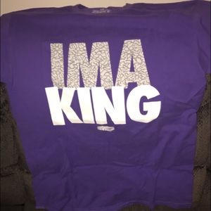 "I'm a king" purple short sleeve