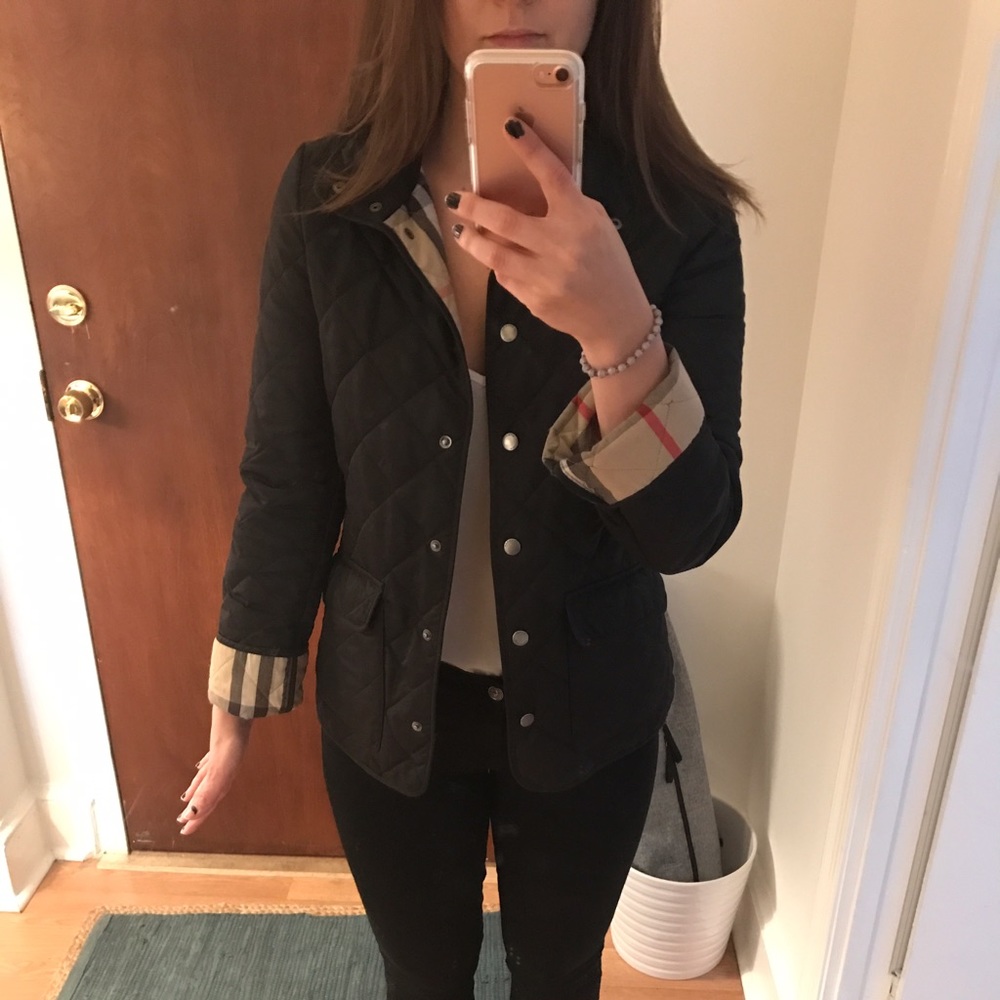 Authentic Burberry Brit Diamond Quilted Coat