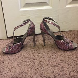 Audrey Brooke multi glitter heels- Sale!