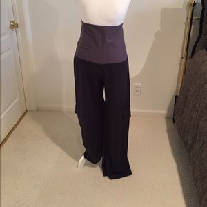 Fold over palazzo pants