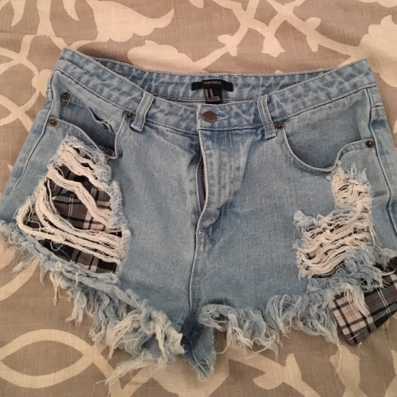Denim High-Waisted Cutoffs