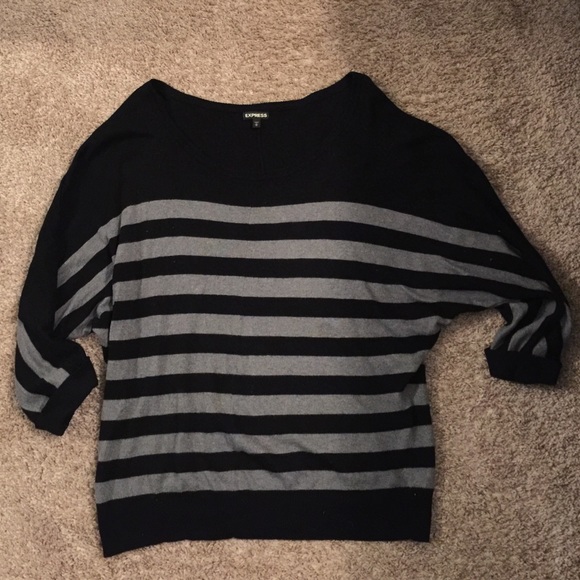 Express black & grey sweater