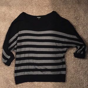 Express black & grey sweater