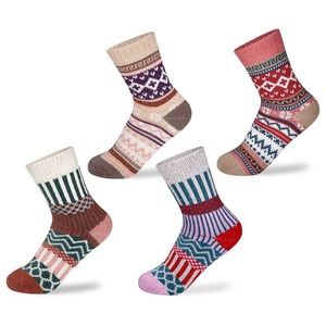 4 pairs women's wool socks