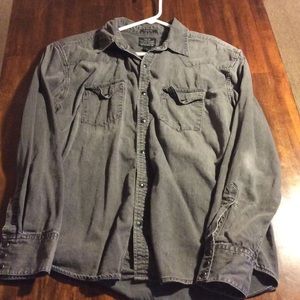 Lucky Brand Washed Button UP