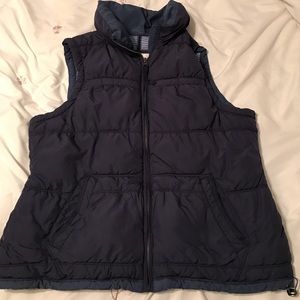 Puffy blue vest