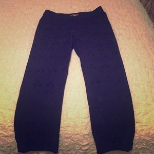 Textured Cropped Pants