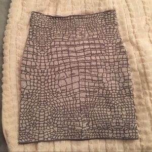 BCBG Maxaria Snakeskin Skirt