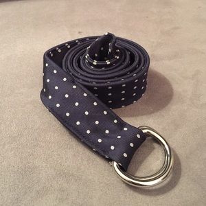 J. Crew Navy Ribbon Belt