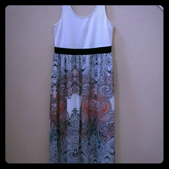 Xl hobo chic design ankle length dress with slits