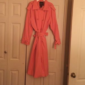 Peach Trench Coat