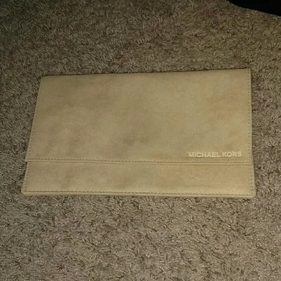 Michael Kors Suede Clutch
