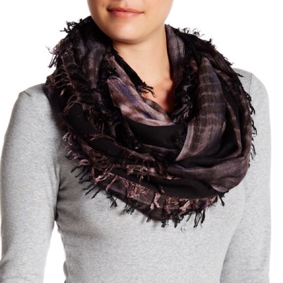 Michael Stars purple infinity scarf