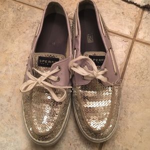 Sparkly sperry top-siders