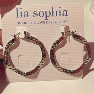 Lia Sophia Hoop Earrings