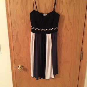 Black, white, and Grey dress