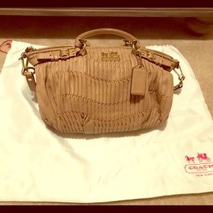Authentic Nude Coach Handbag