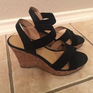 CL By Laundry Cork High Heel Sandals