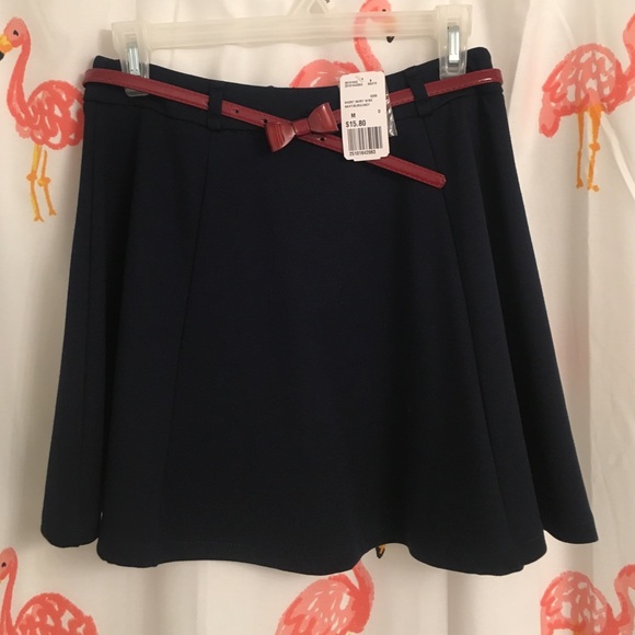 Forever 21 Navy Skater Skirt
