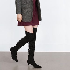 Zara over the knee boot