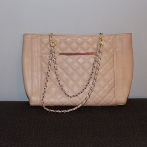 Blush and gold bag