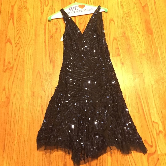 Free People Blue Sequin Dress