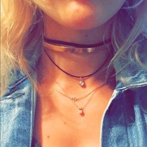 💫Black Double Suede Choker