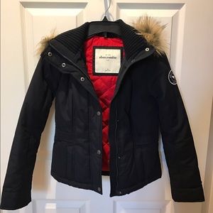 Abercrombie and Fitch jacket w/ fur hood XS & XL