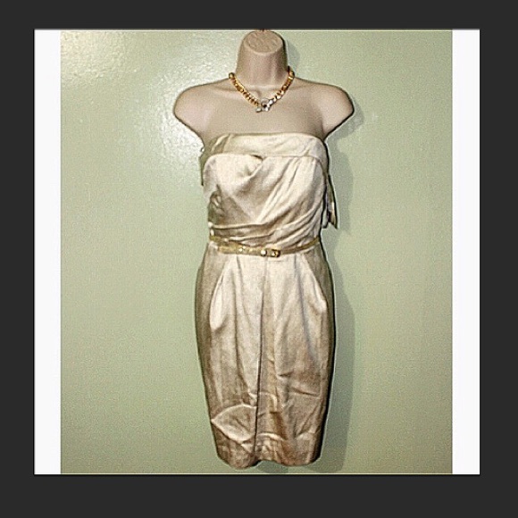 👠🆕▶️Gold Metallic Sleeveless Dress◀️🆕👠
