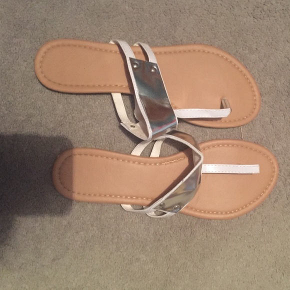 Silver sandals