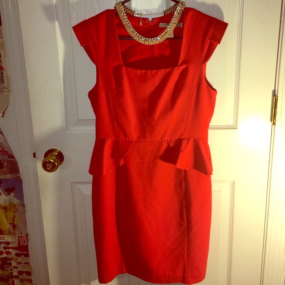 Aline, Structured Dress, W/ Side Pleats in Front